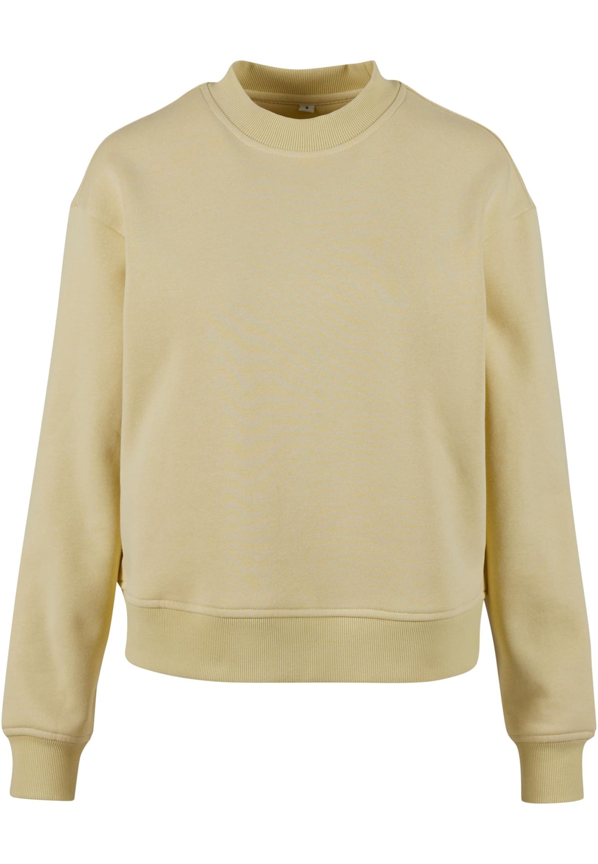 Ladies Oversized Crewneck Sweatshirt Soft Yellow – Produktansicht
