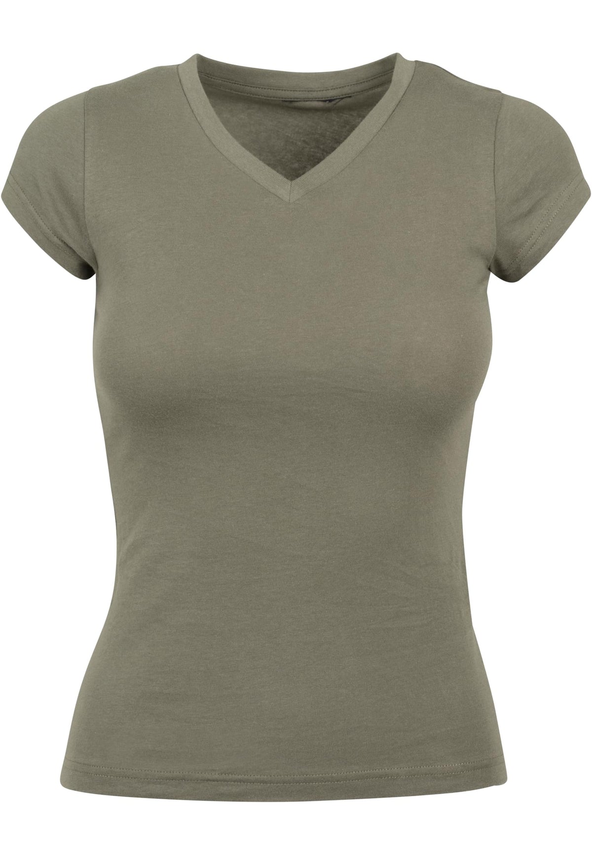 Ladies Basic Tee Regular Olive – Produktansicht