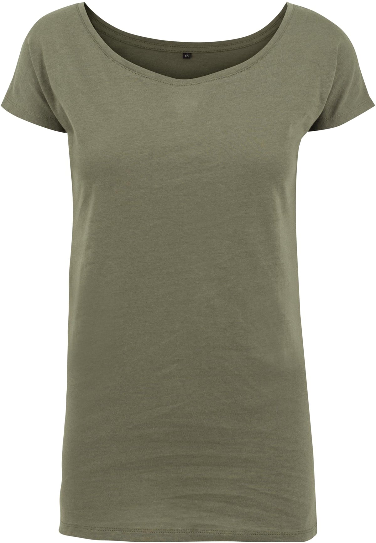 Ladies` Wideneck Tee Olive – Produktansicht