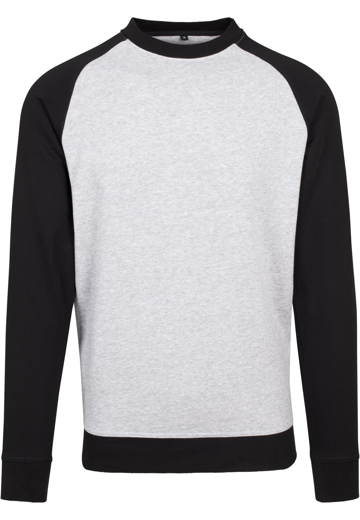 Raglan Crewneck Grey / Black – Produktansicht