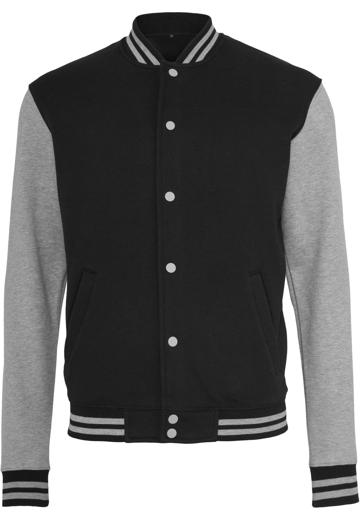 Sweat College Jacket Black / Heather Grey – Produktansicht