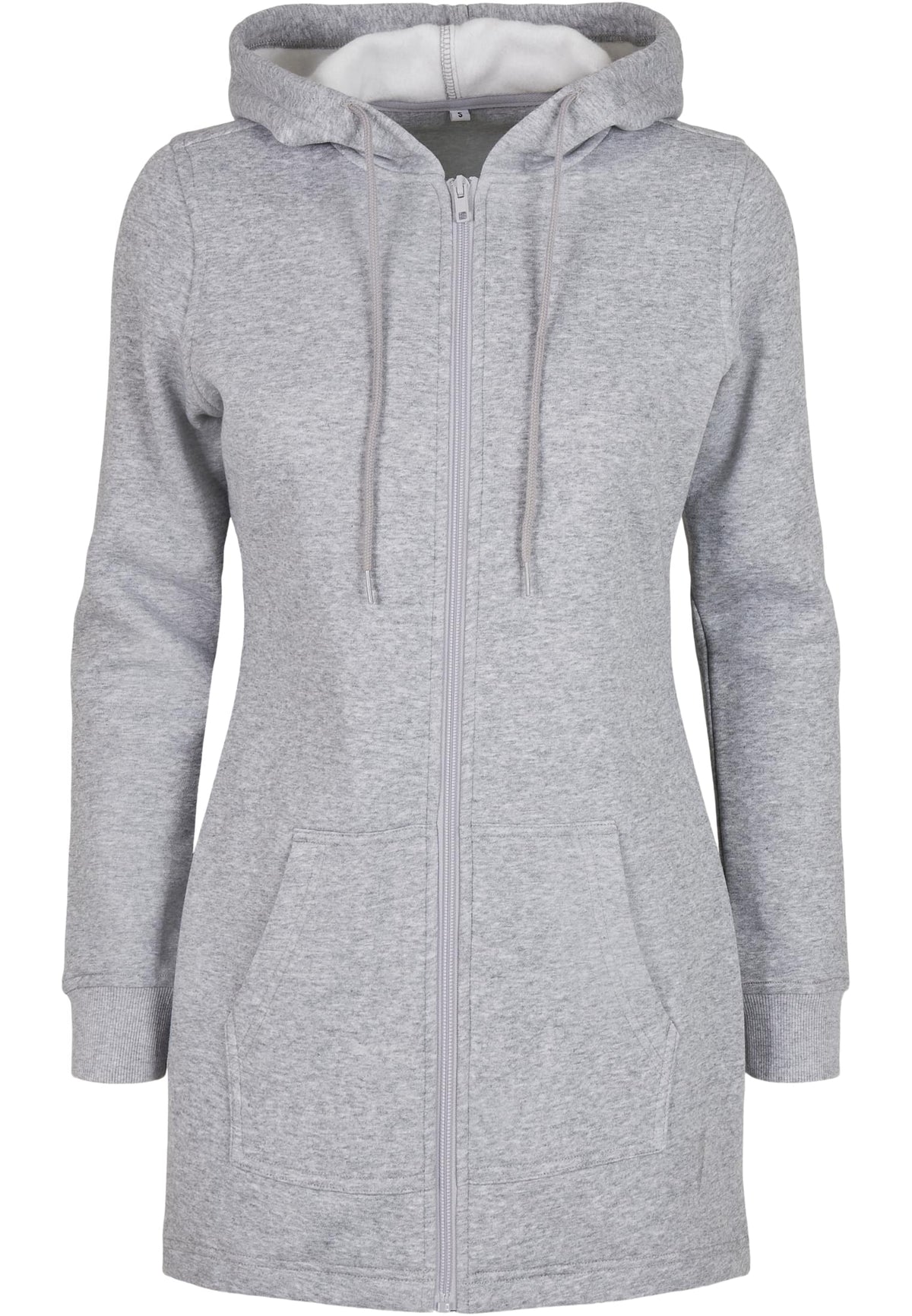 Ladies Sweat Parka Heather Grey – Produktansicht
