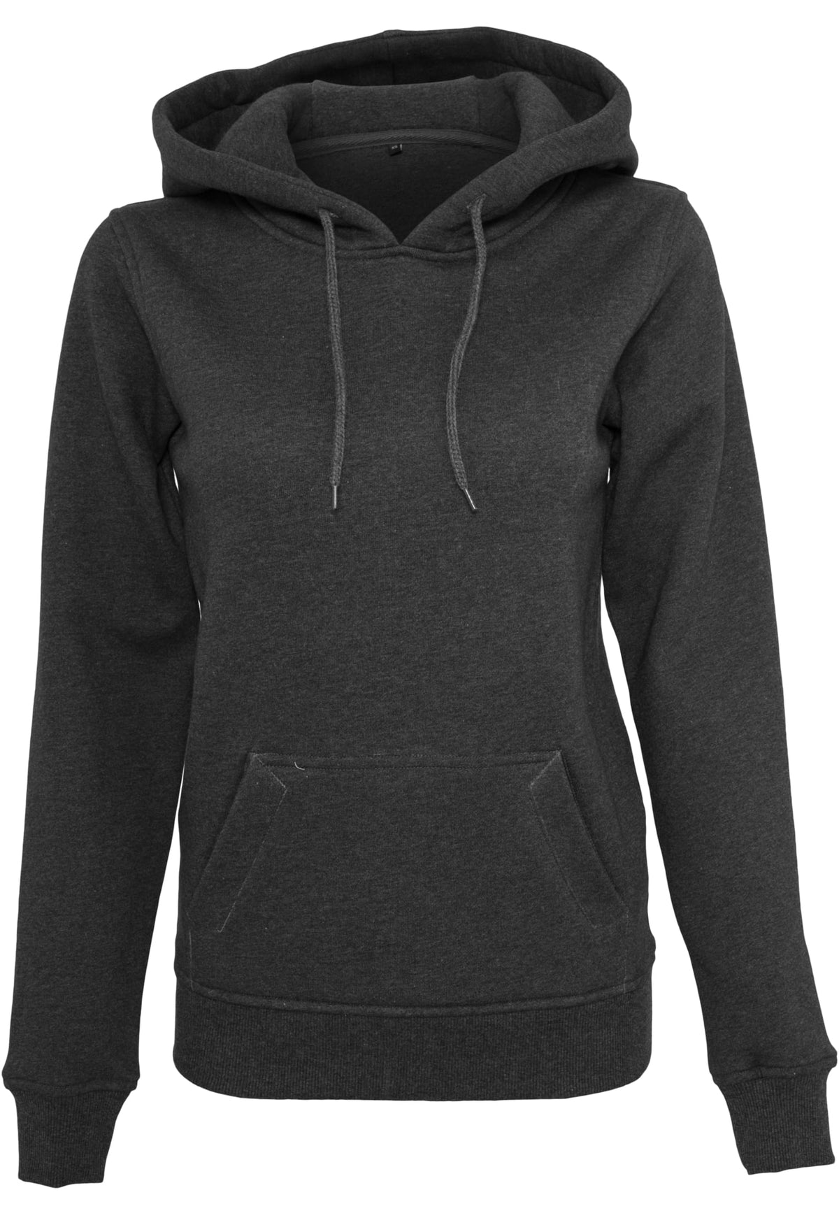 Ladies` Heavy Hoody Charcoal (Heather) – Produktansicht