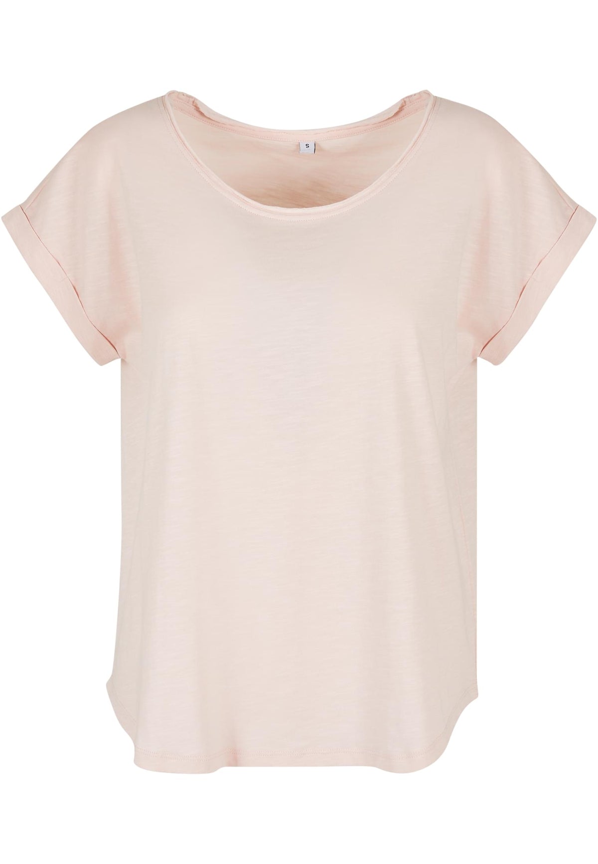 Ladies` Long Slub Tee Pink – Produktansicht