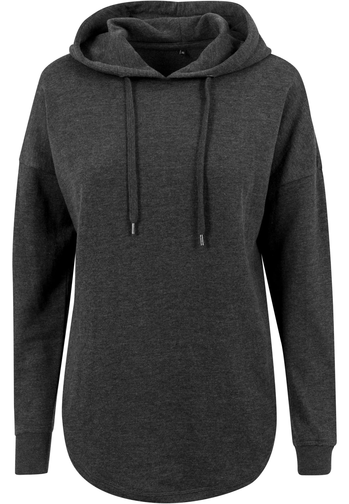 Ladies` Oversized Hoody Charcoal (Heather) – Produktansicht