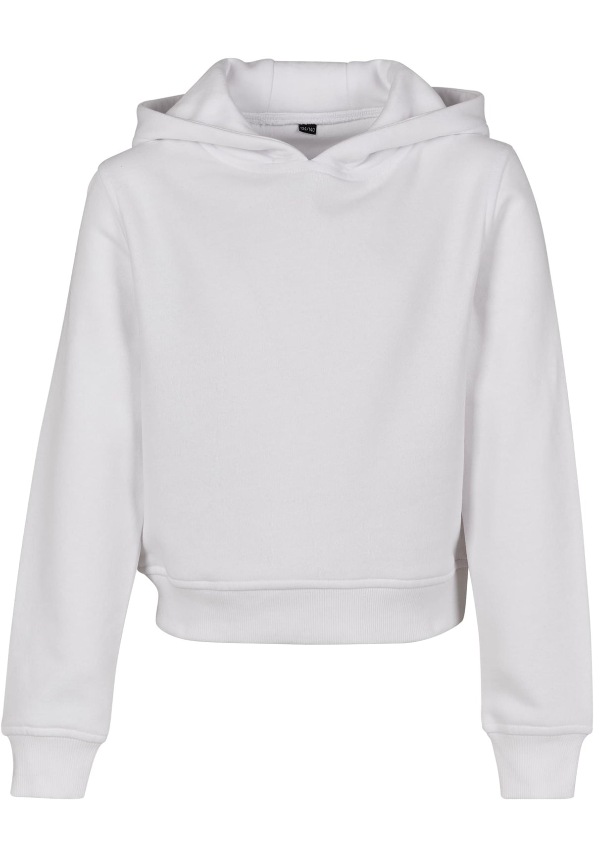 Girls Cropped Sweat Hoody White – Produktansicht
