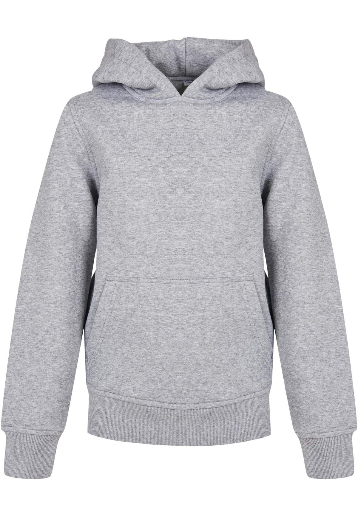 Kids´ Organic Basic Hoody Heather Grey – Produktansicht
