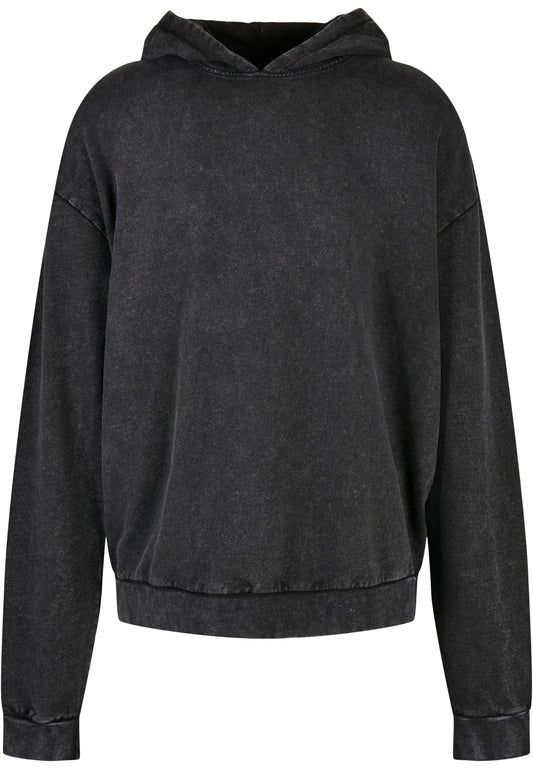 Acid Washed Oversize Hoody Black – Produktansicht