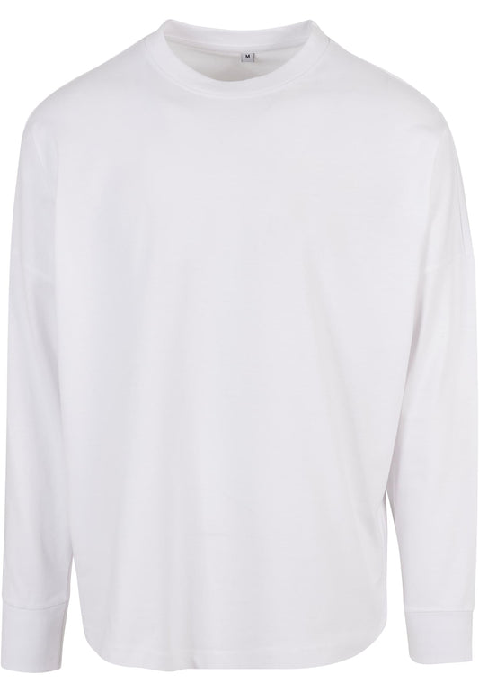 Oversized Cut On Sleeve Longsleeve White – Produktansicht