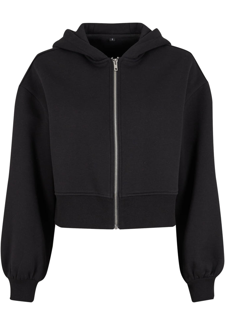 PAYFS Blackletter Ladies Short Oversized Zip Jacket