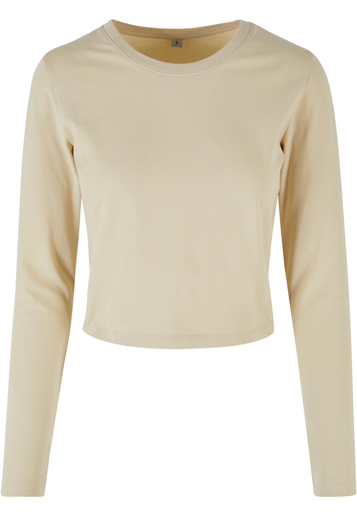 Ladies Short Longsleeve Tee Sand – Produktansicht