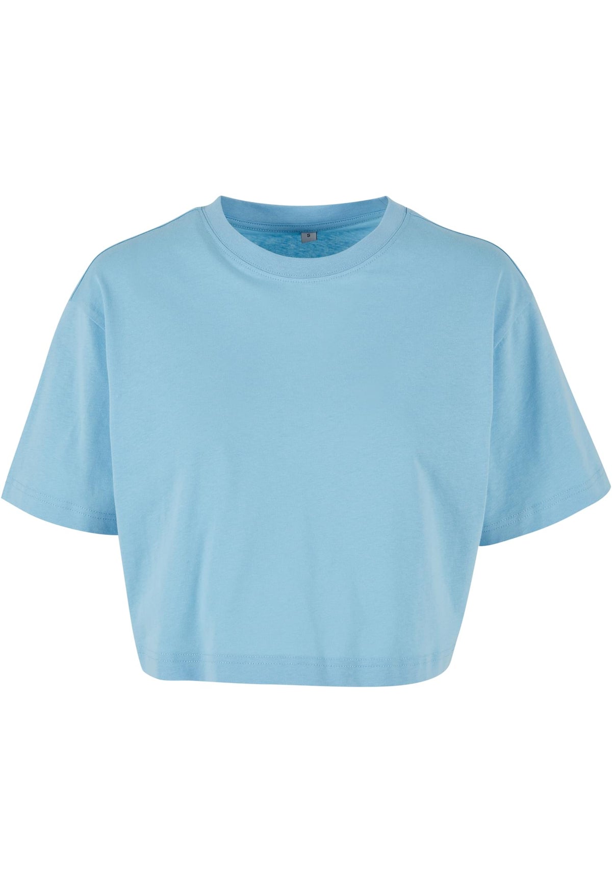 Ladies Short Oversized Tee Baltic Blue – Produktansicht