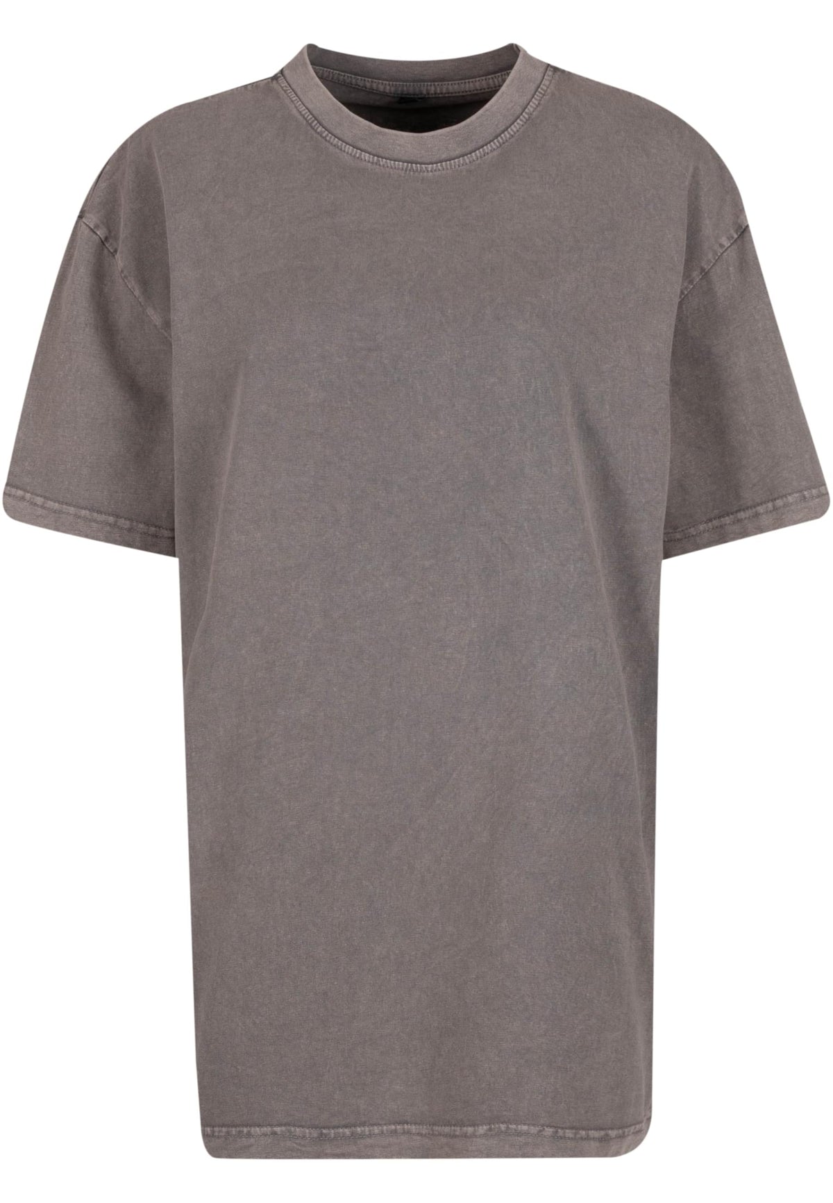 Ladies Oversized Acid Wash Tee Asphalt – Produktansicht