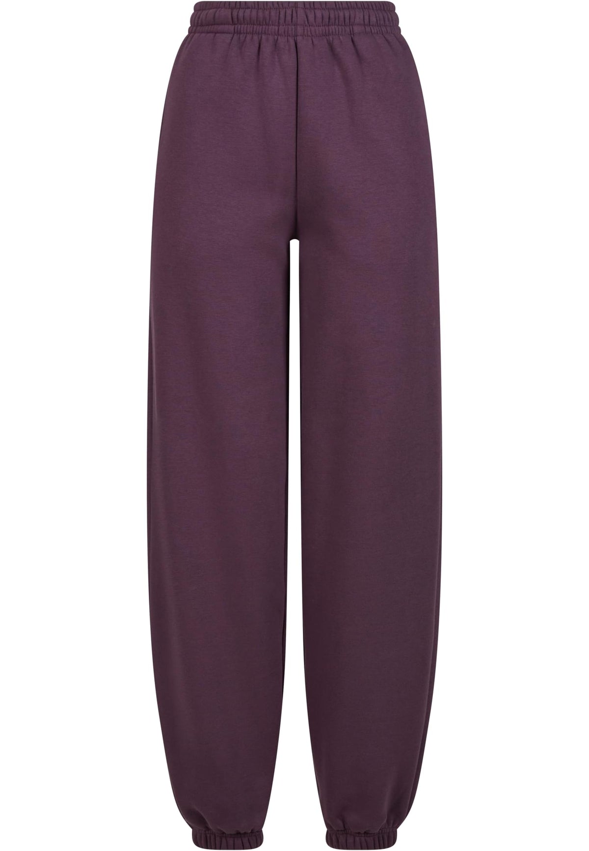 Ladies Fluffy Sweatpants Plum Purple – Produktansicht