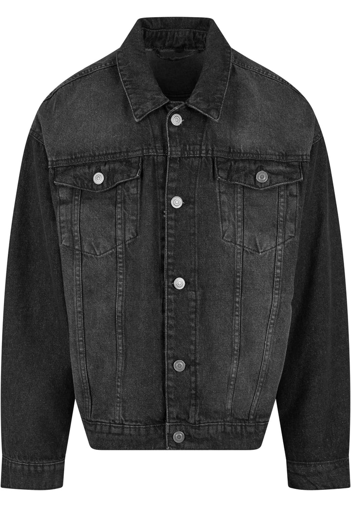 PAYFS Blackletter Heavy Ounce Boxy Denim Jacket