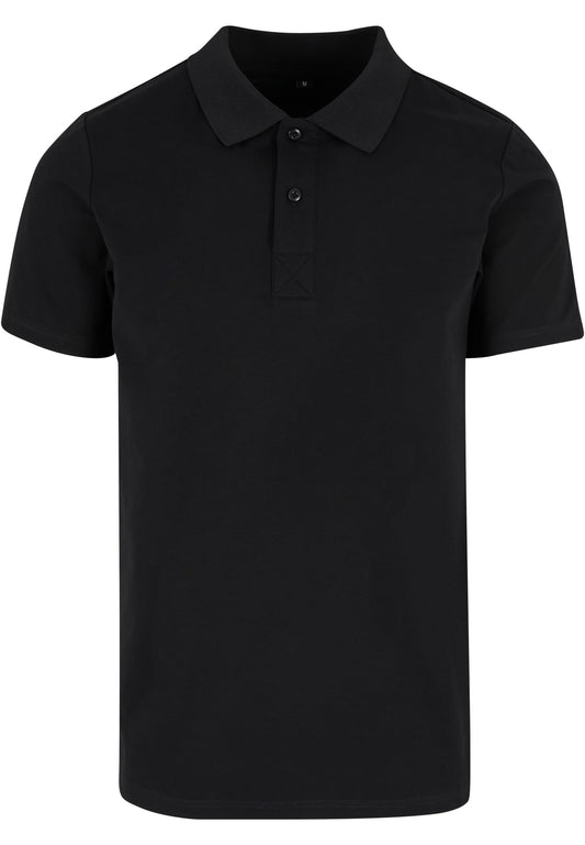 Sorona® Polo Tee Black – Produktansicht