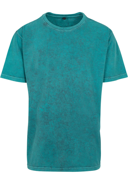 Acid Washed Tee Teal Black – Produktansicht