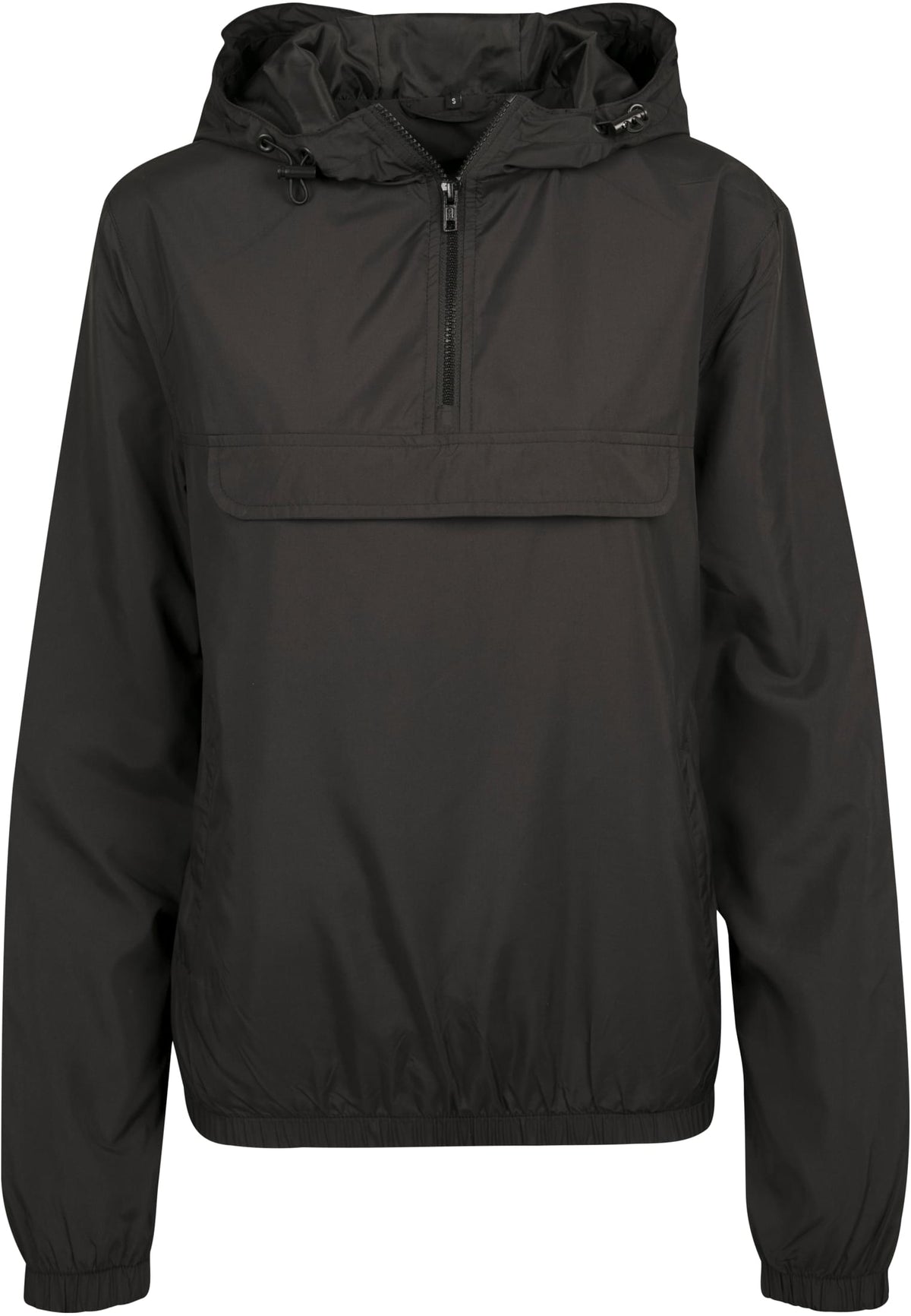 Ladies Basic Pull Over Jacket Black – Produktansicht