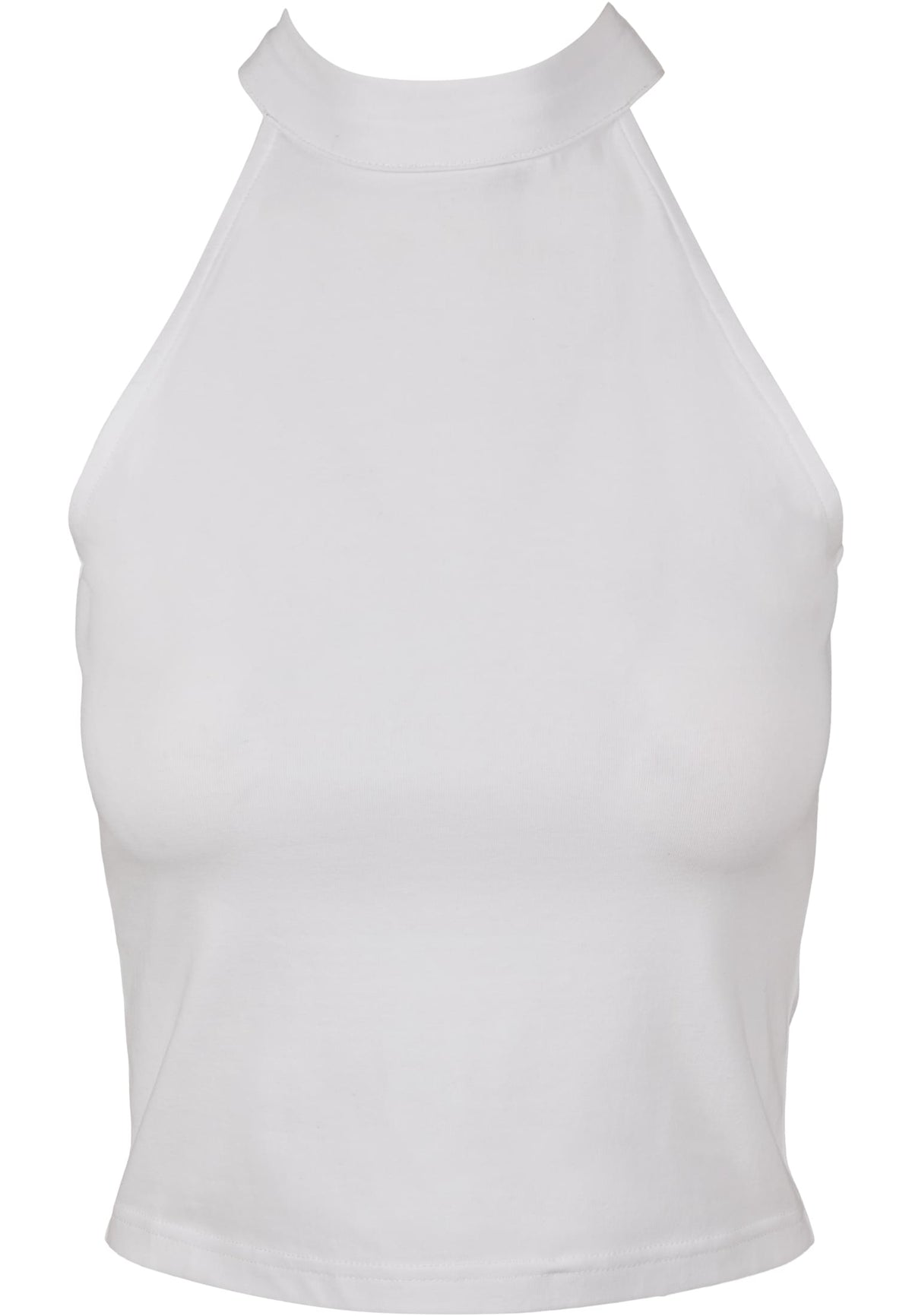 Ladies Turtleneck Short Top White – Produktansicht
