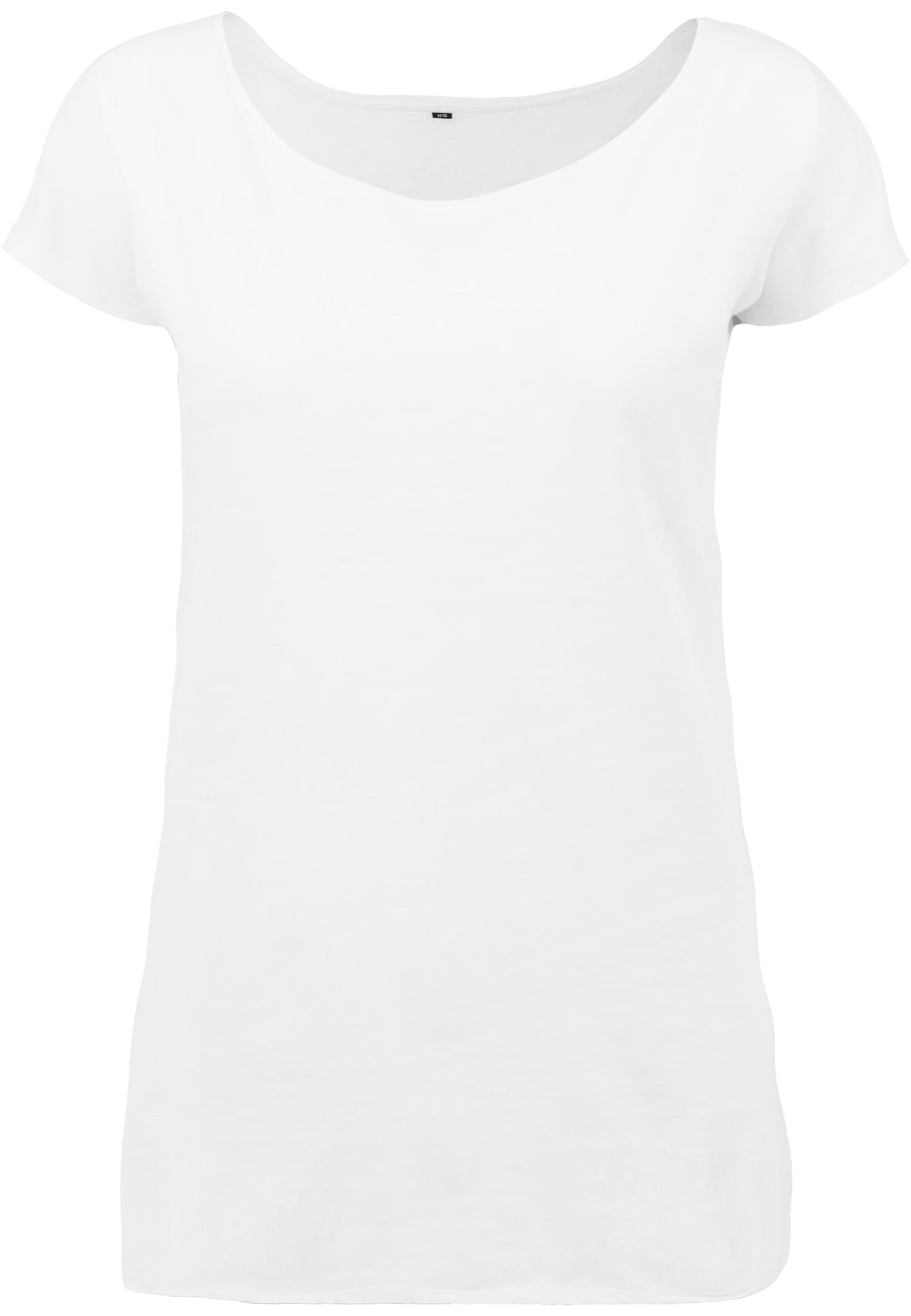 Ladies` Wideneck Tee White – Produktansicht