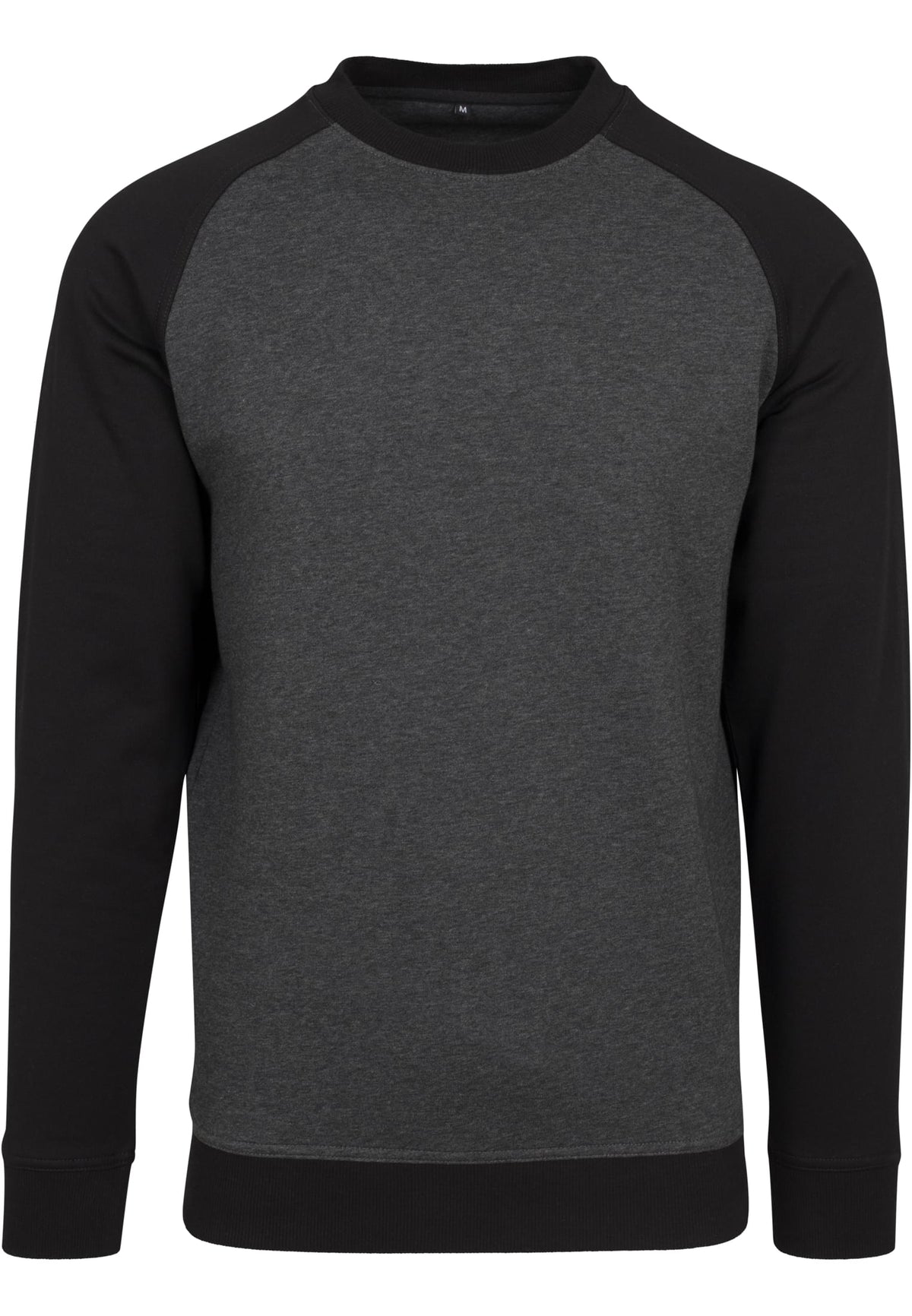 Raglan Crewneck Charcoal (Heather) / Black – Produktansicht