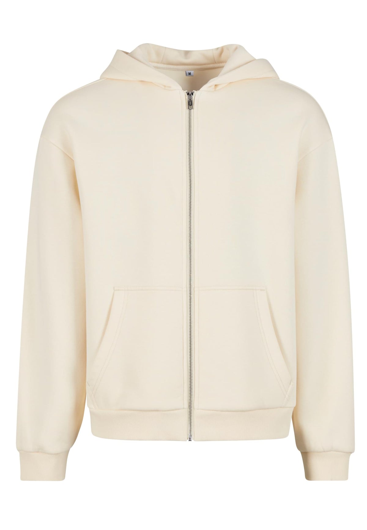 Fluffy Zip Hoody White Sand – Produktansicht