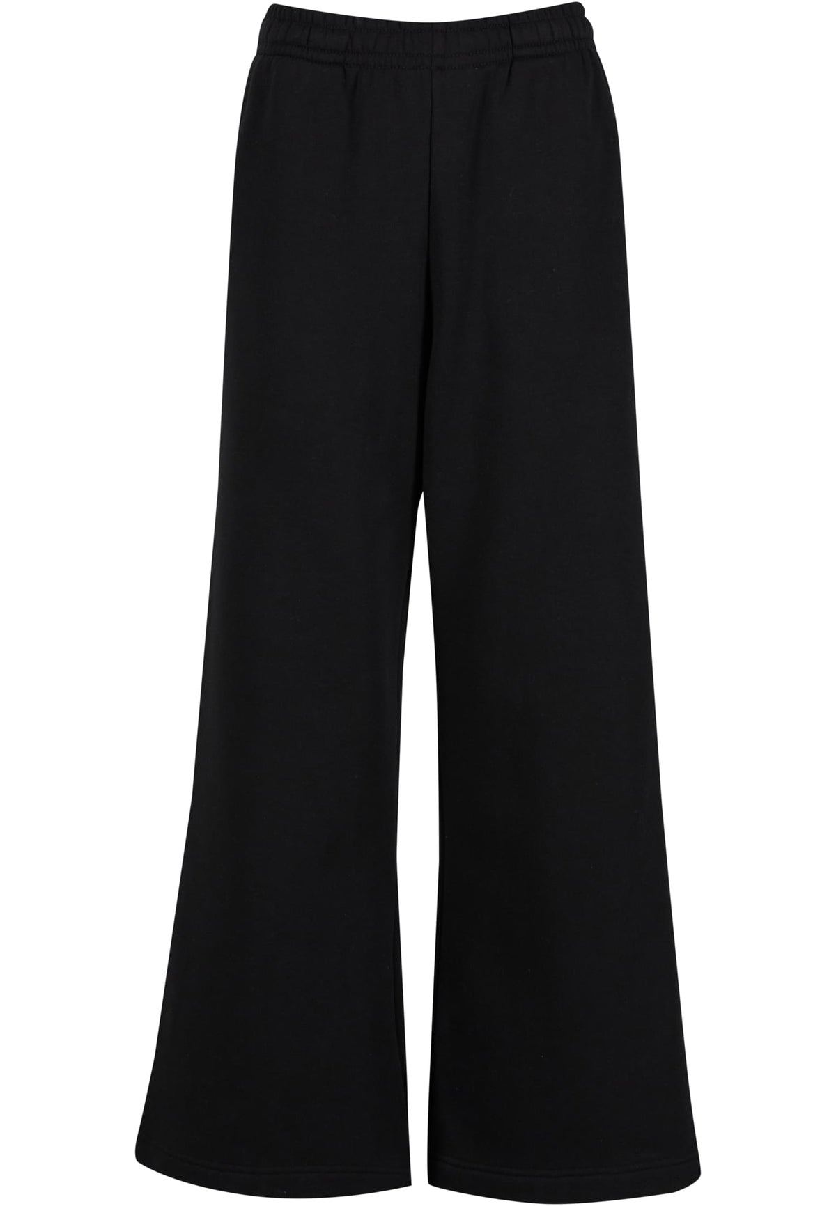 Ladies Wideleg Sweatpants Black – Produktansicht