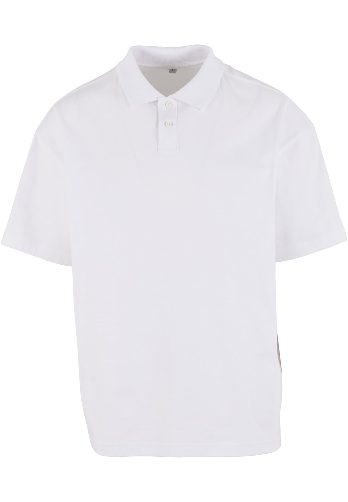Oversized Polo Shirt White – Produktansicht