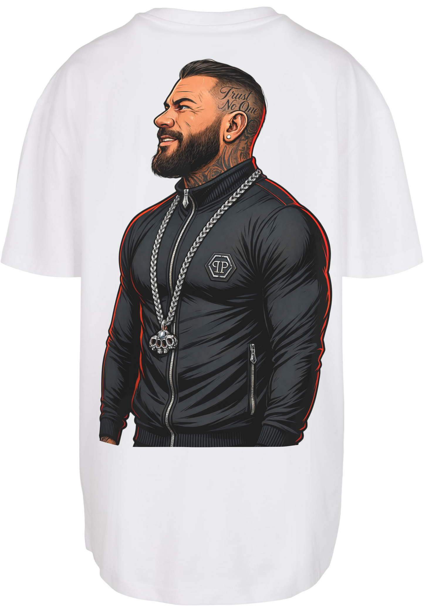 Trust No One Oversize Shirt Damen