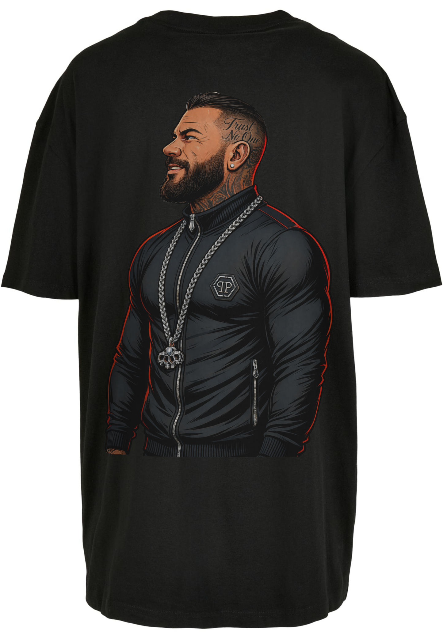 Trust No One Oversize Shirt Damen